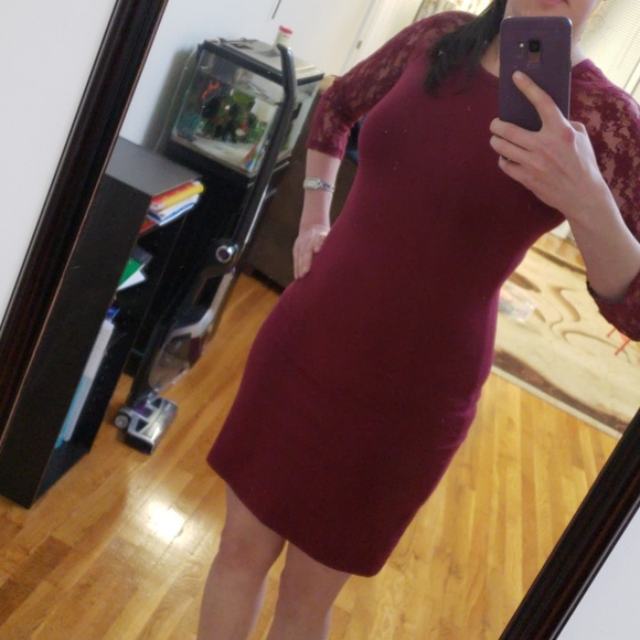 express maroon dress